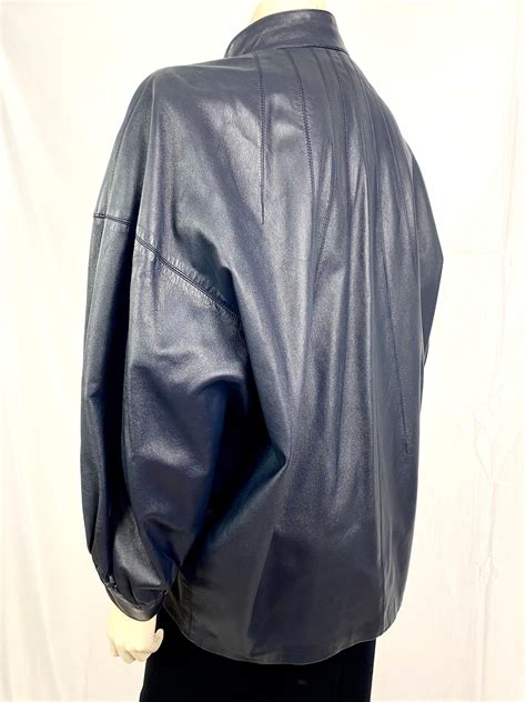 yves saint laurent rive gauche leather jacket